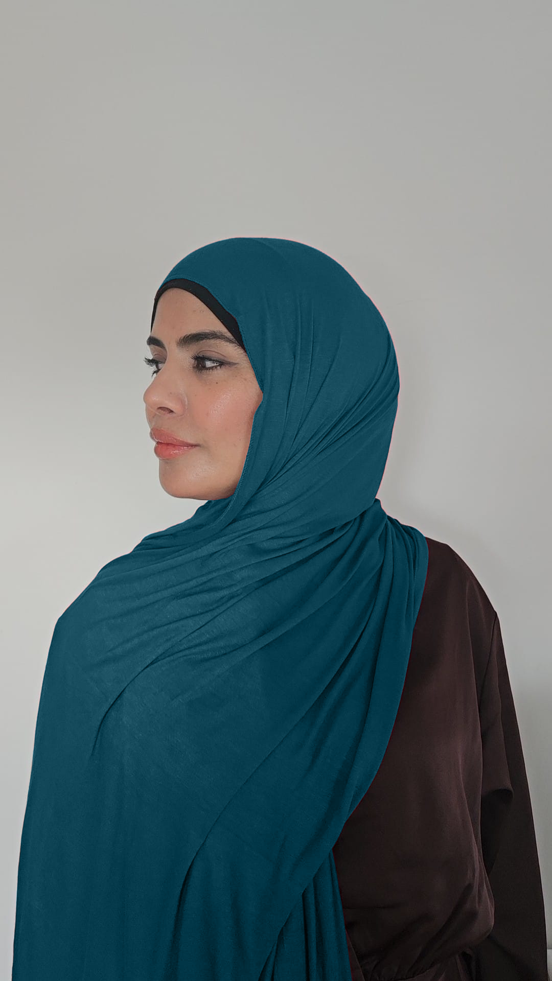 Teal Khaleeji SHADOW Jersey Hijab