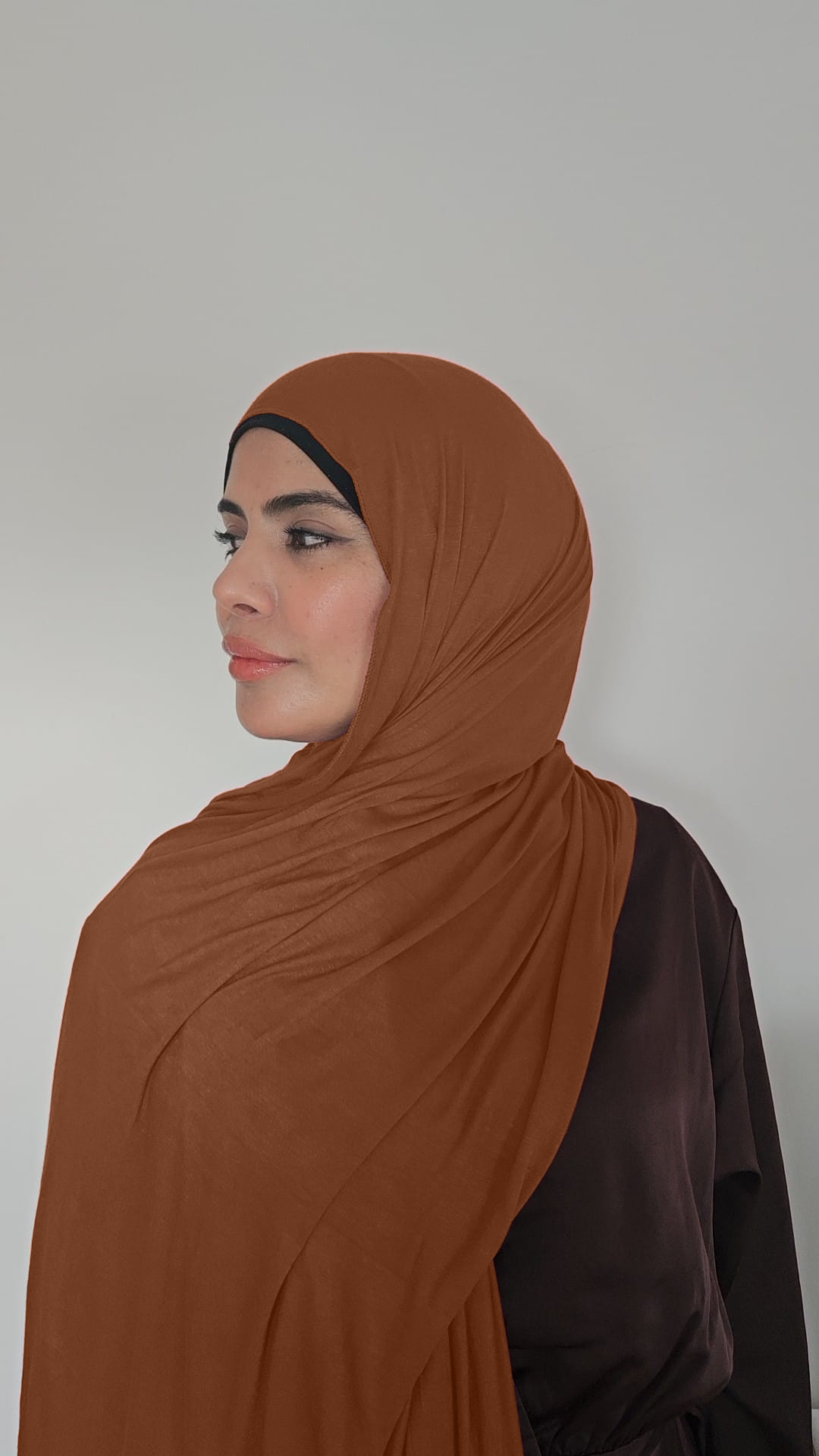 Terracotta Khaleeji SHADOW Jersey Hijab